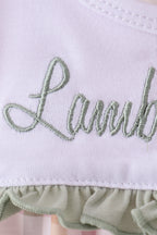 Lawb of god applique plaid bubble