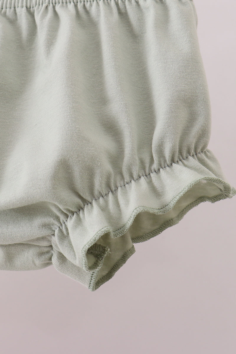 Lawb of god applique plaid bloomer set